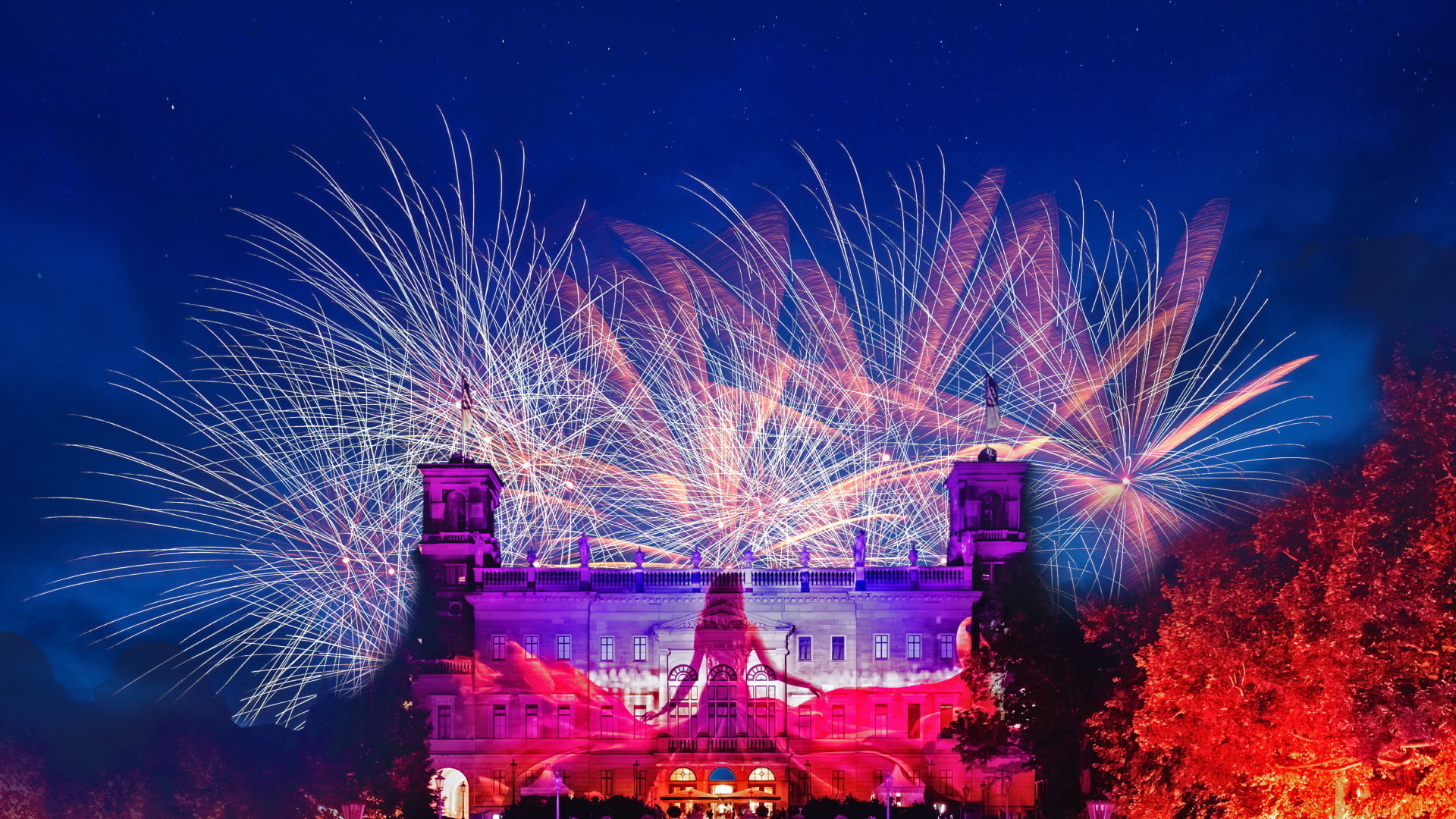 Feuerwerk Dresdner Schlössernacht